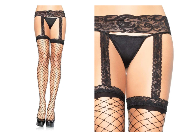 Naomi Net Garter Belt Stocking