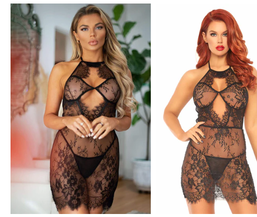 Sweet Talk Lace Chemise Set